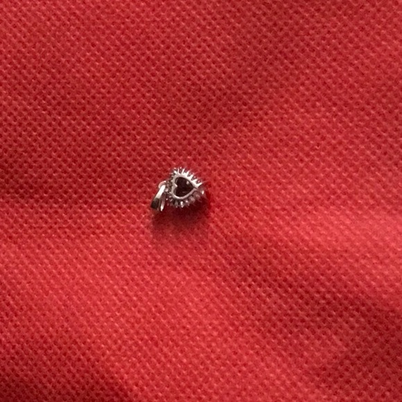 4/5 CT GARNET & DIAMOND PENDANT - Picture 3 of 3